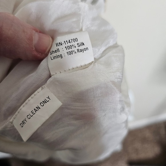 Chan Luu 100% Silk Patchwork Midi Dress‎ Floral Paisley Stripes Small Ivory gray - Picture 8 of 10